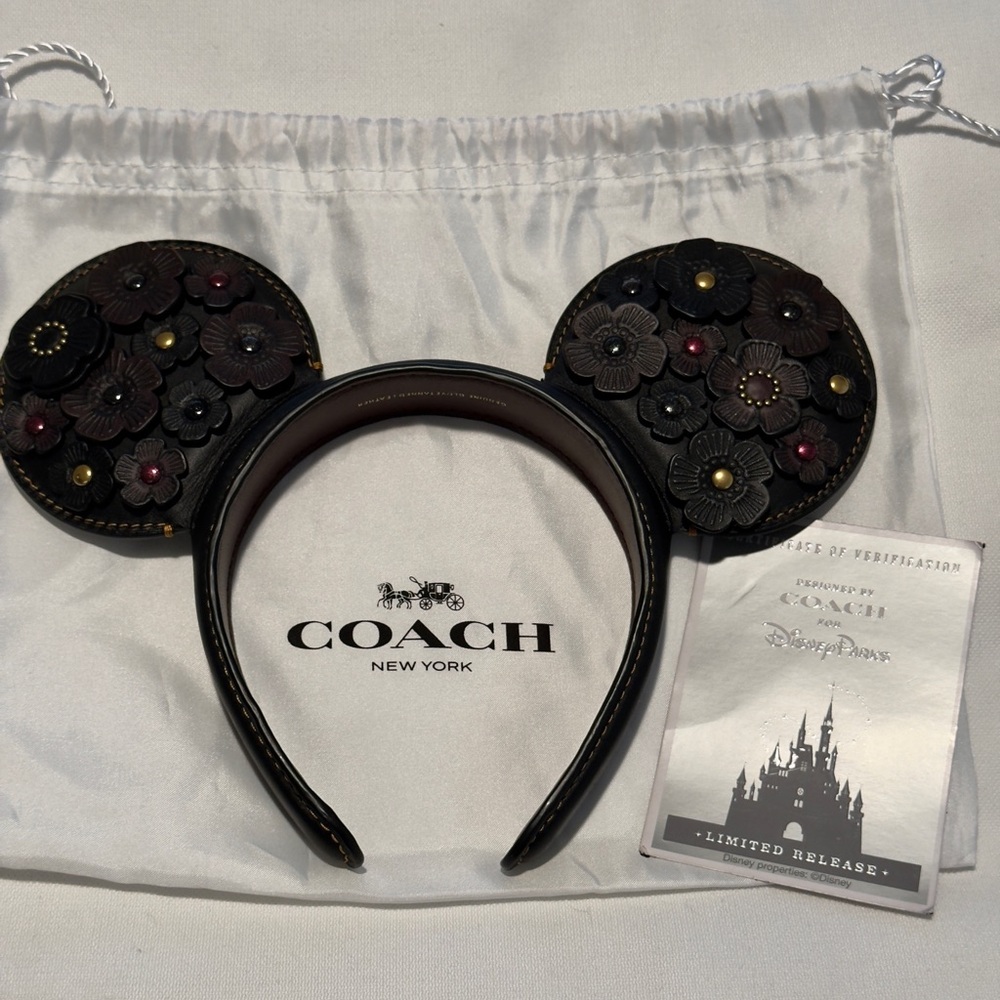 Coach Disney Designer Ears Collection | Balcl Floral Embellished Headband